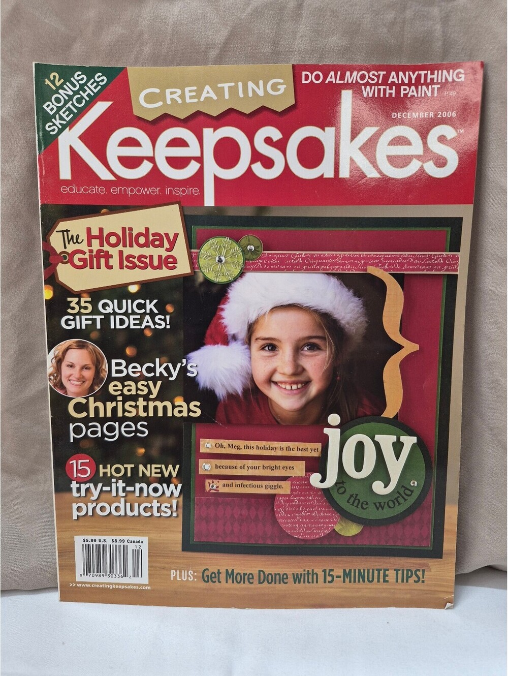 Creating Keepsakes Magazine December 2006 Holiday Gift Issue J164